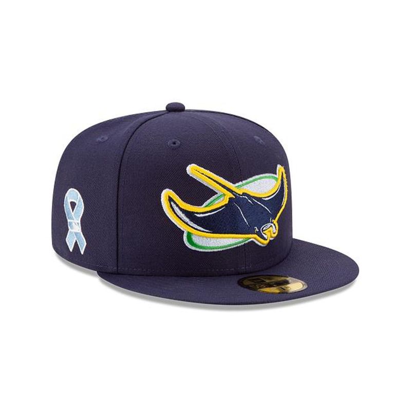 MLB Tampa Bay Rays Father's Day 59Fifty Fitted (LSZ7653) - Blue New Era Caps